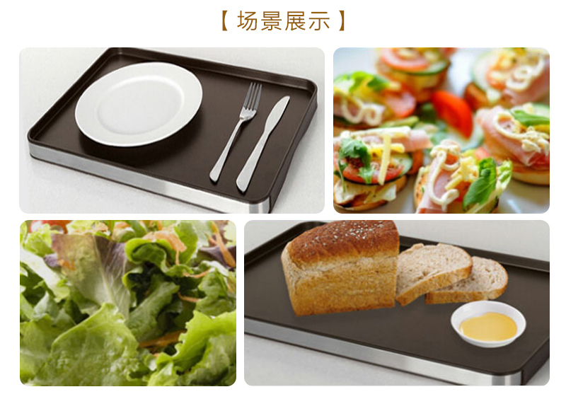 韩国原产naturnic不锈钢包边西餐托盘点心托盘