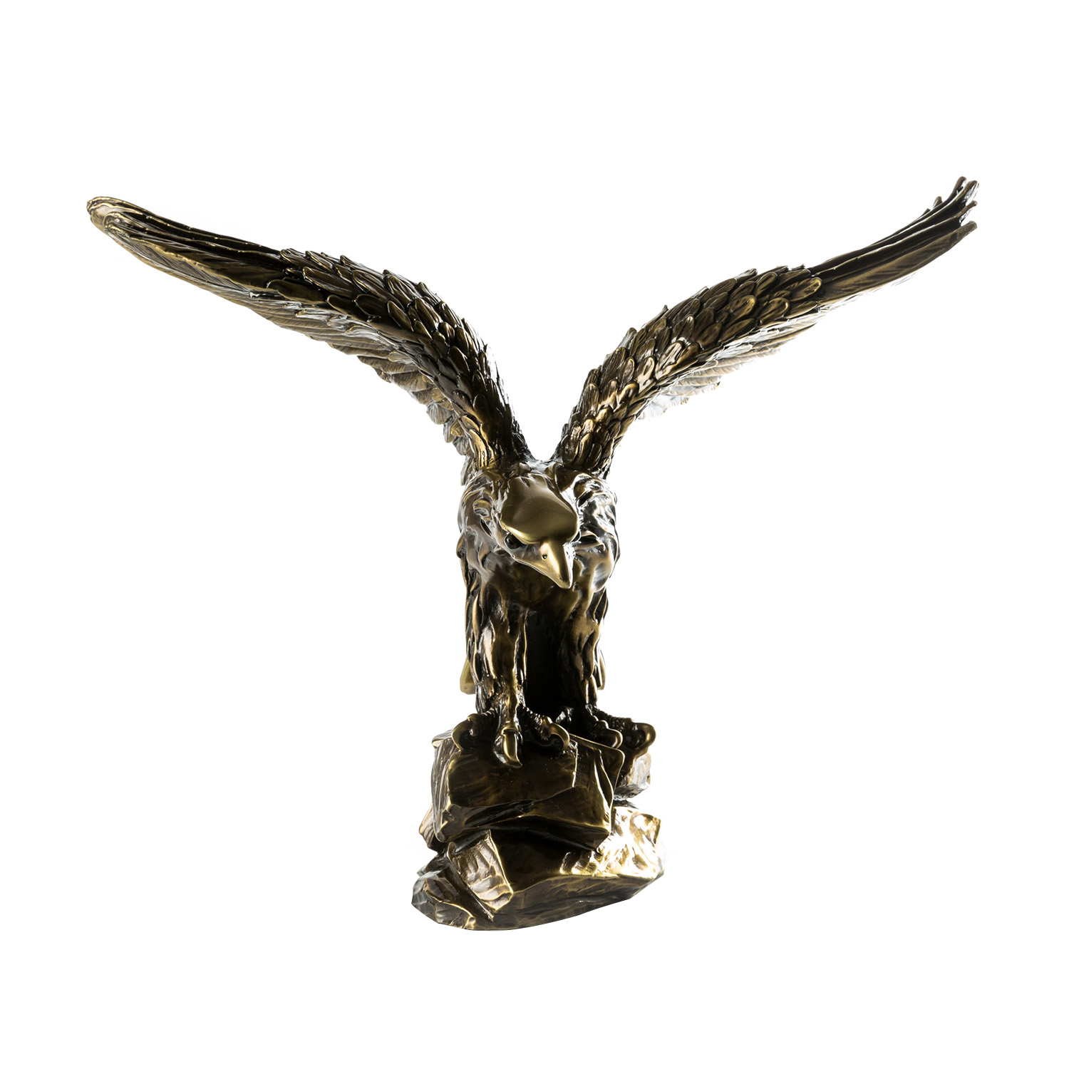 意大利goldline高档镀铜老鹰雕塑摆件 q0005856800 黄色